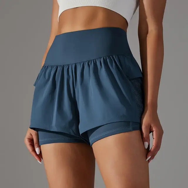 WW | Gym Sport Laufshorts Für Damen Mit Hoher Taille