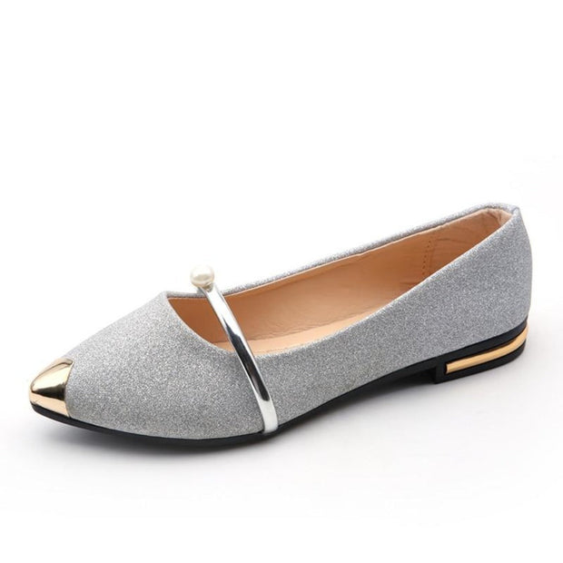 WW | Perlen Flache Schicke Schuhe