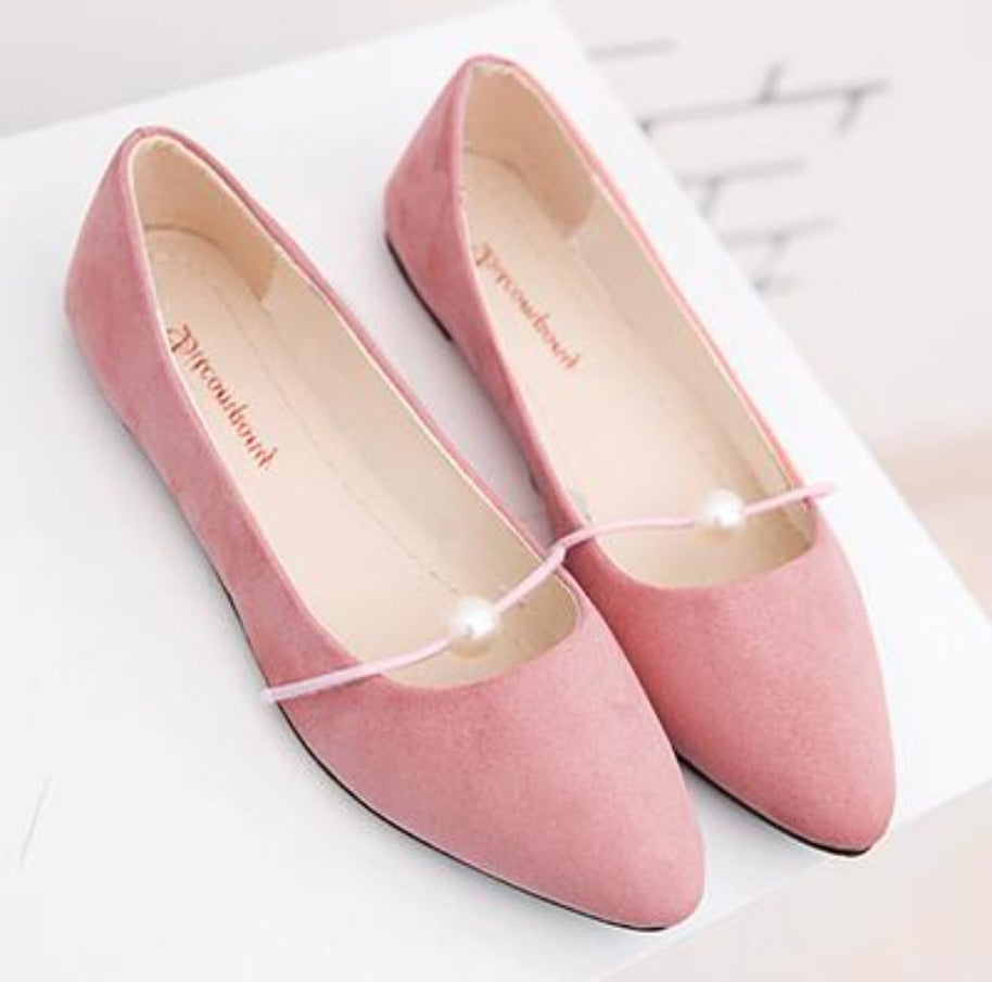 WW | Perlen Flache Schicke Schuhe