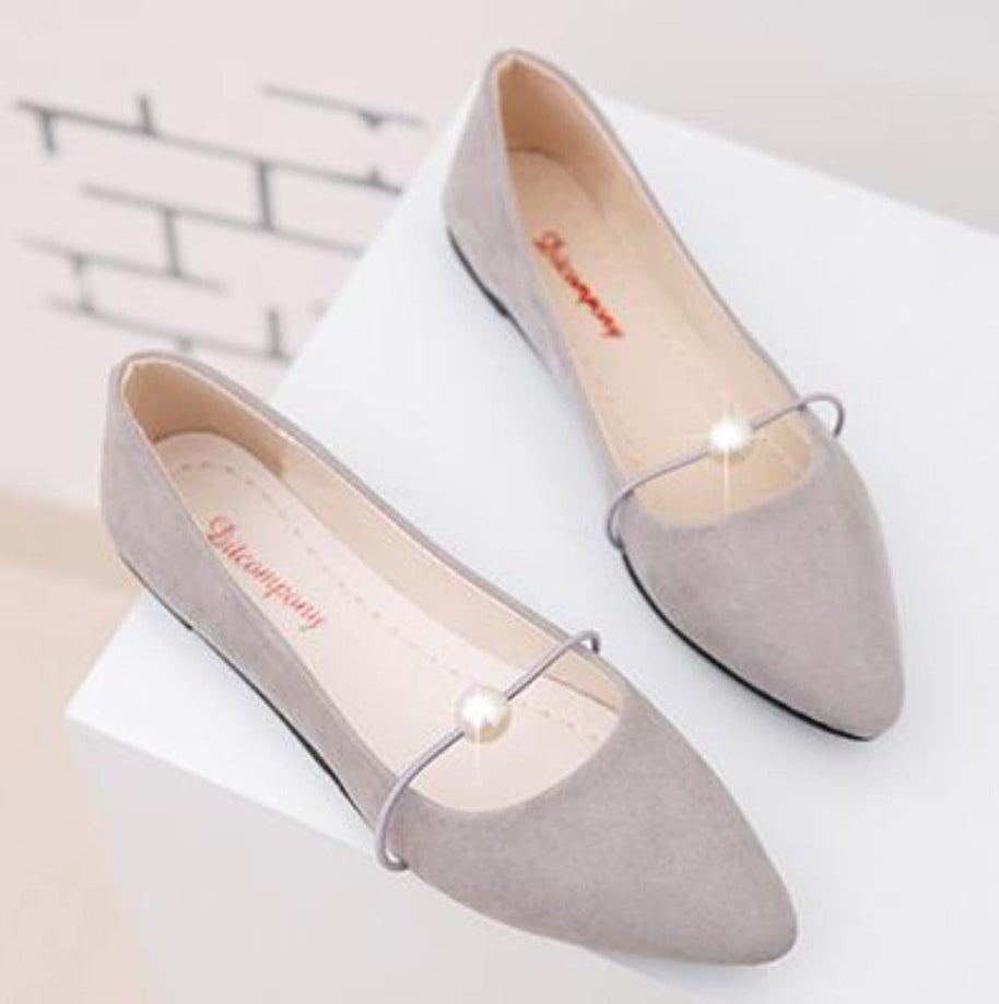 WW | Perlen Flache Schicke Schuhe