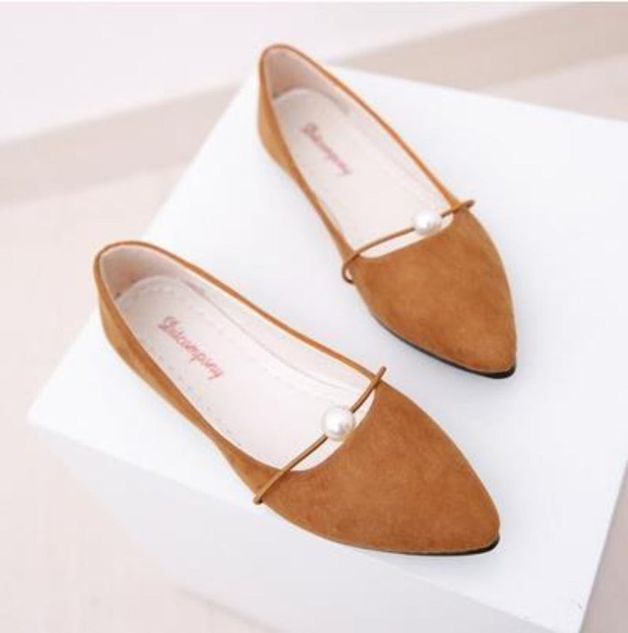WW | Perlen Flache Schicke Schuhe