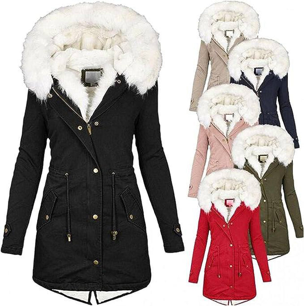 WW | Winterjacke Mit Pelzkragen Für Damen