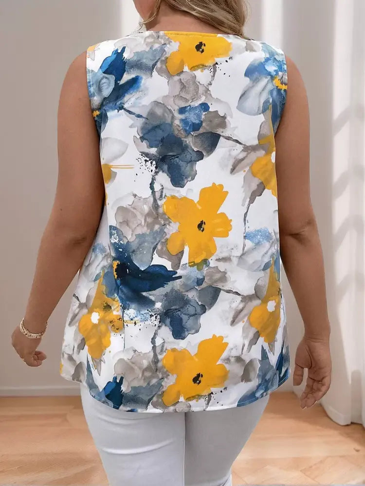 WW | Ärmelloses Pailletten Rundhals Mini Kleid