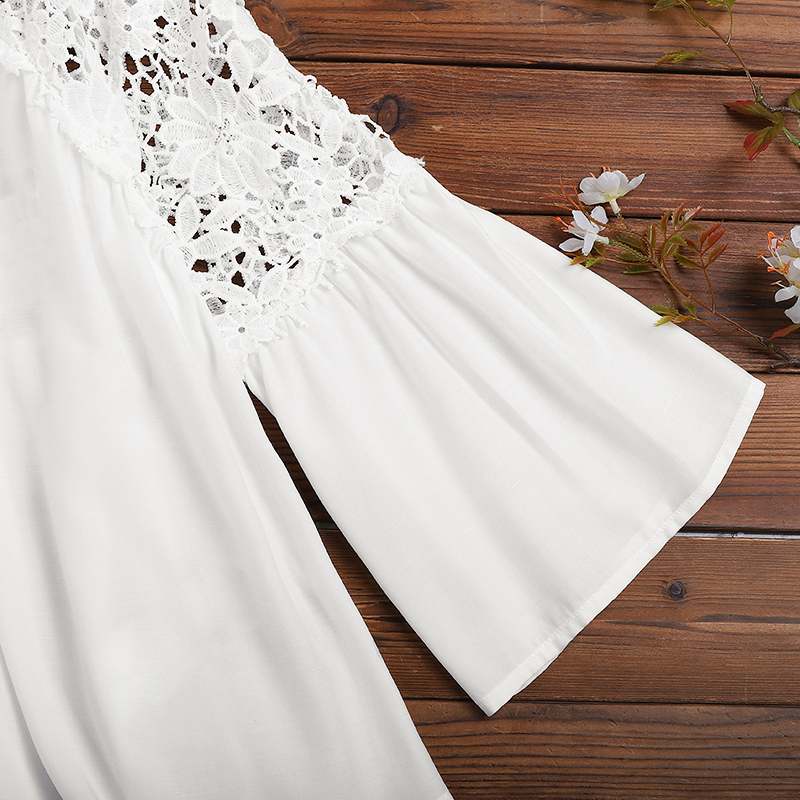 WW | Elegante Bluse mit Spitzenstickerei