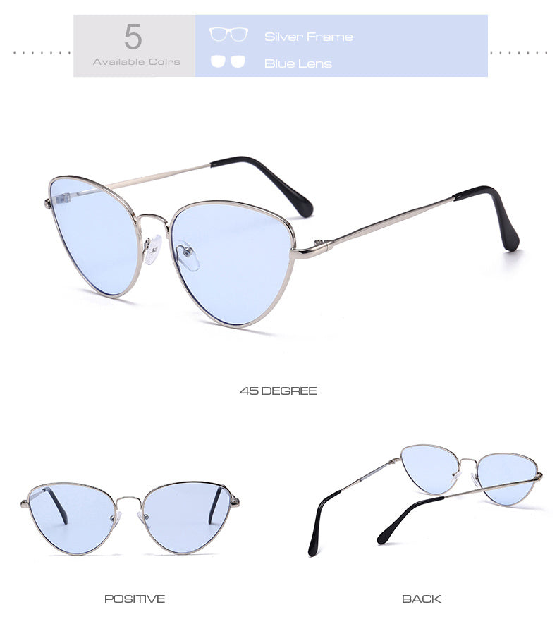 WW | Kleine Weinlese Katze Auge Sonnenbrille