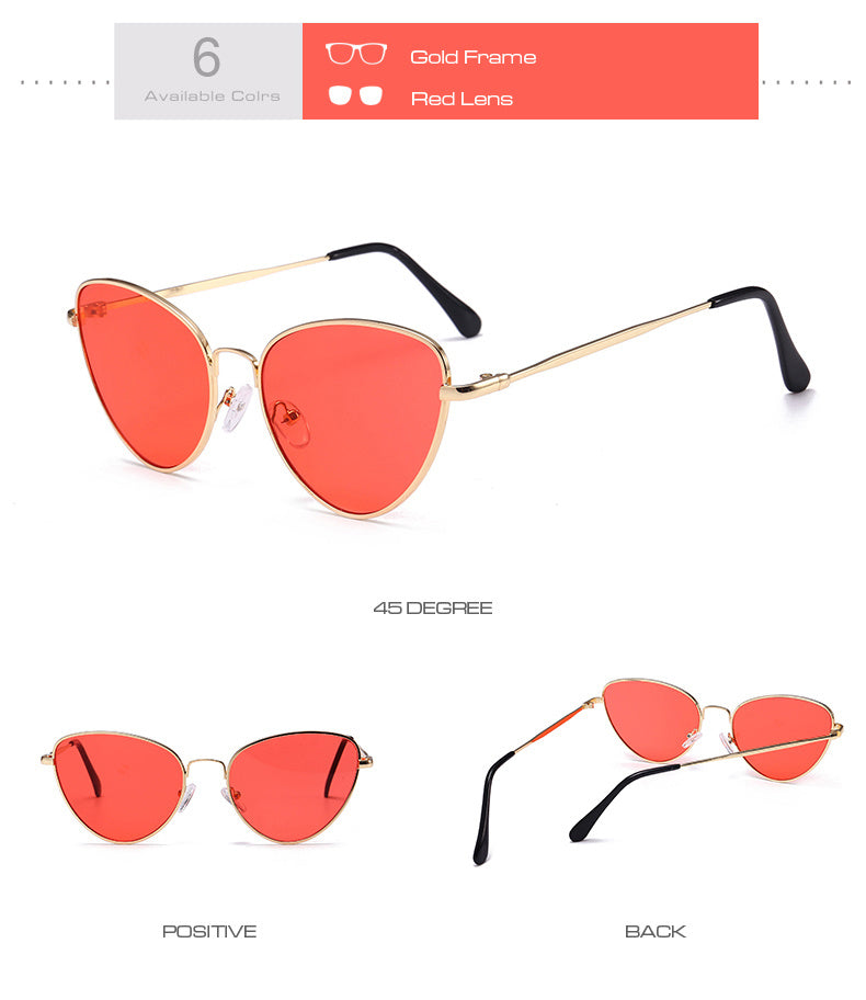 WW | Kleine Weinlese Katze Auge Sonnenbrille