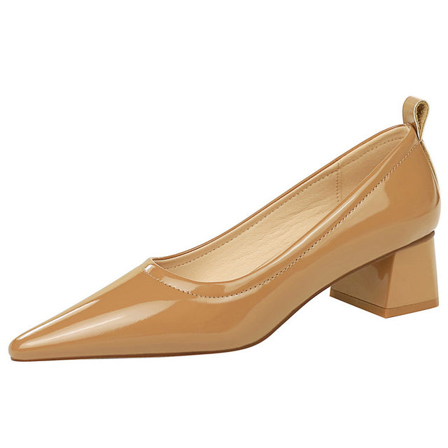 WW | Damen High Heels Spitz Professionelle OL Damen Schuhe 4.5cm