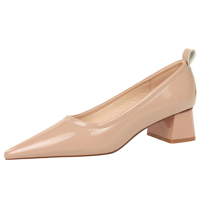 WW | Damen High Heels Spitz Professionelle OL Damen Schuhe 4.5cm