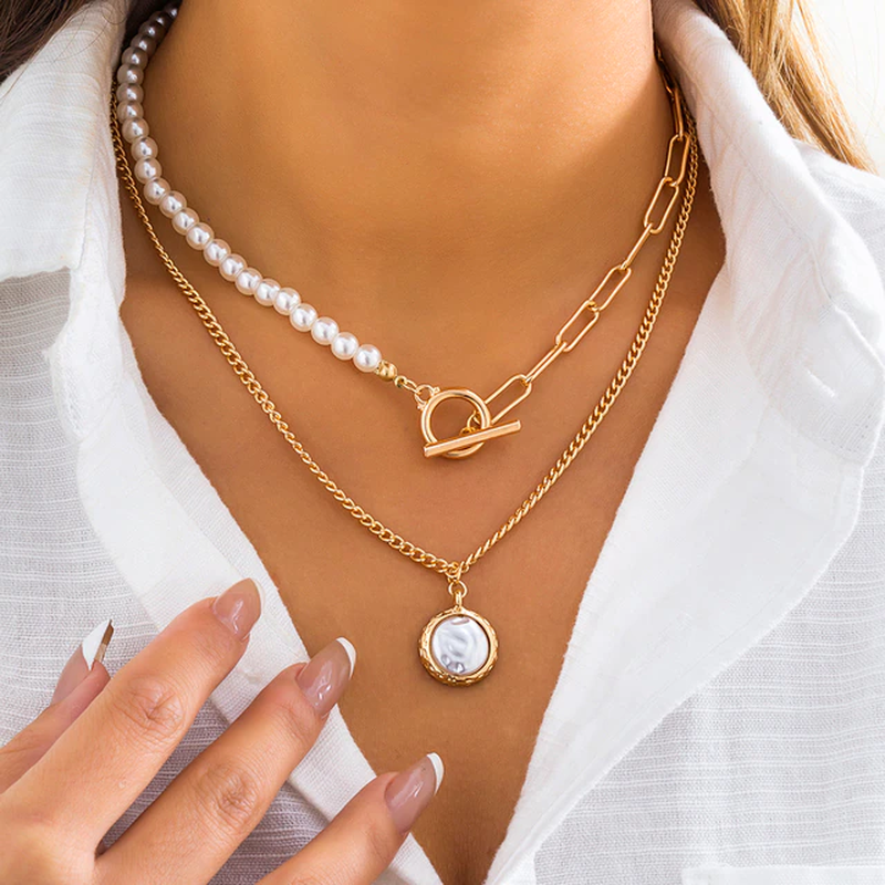 WW | Set - eleganter geschichteter Damenschmuck
