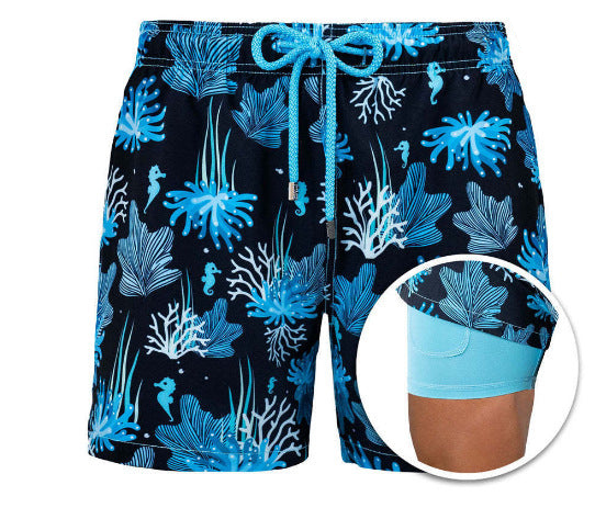 WW | Doppellagige Strandshorts Für Herren