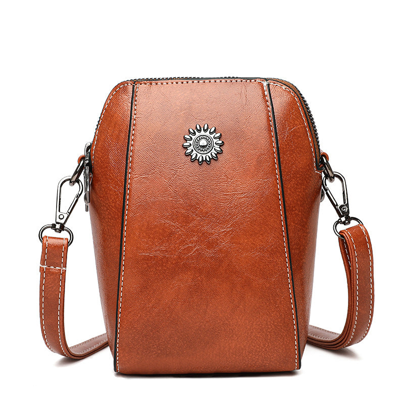 WW | Elegante Leder Umhängetasche