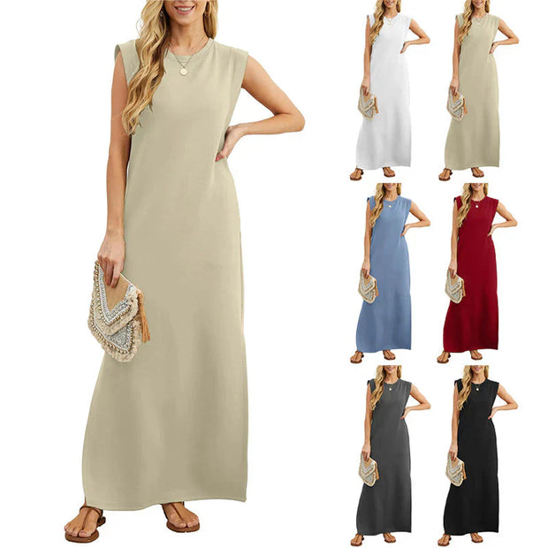 WW | Elegantes Ärmelloses Maxikleid