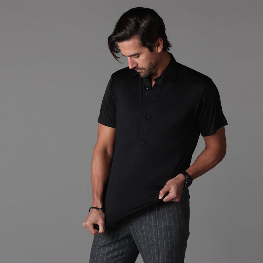WW | Kleid-Polo mit Steifem Kragen