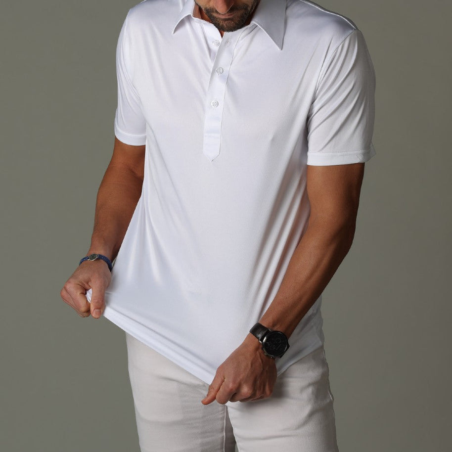 WW | Kleid-Polo mit Steifem Kragen