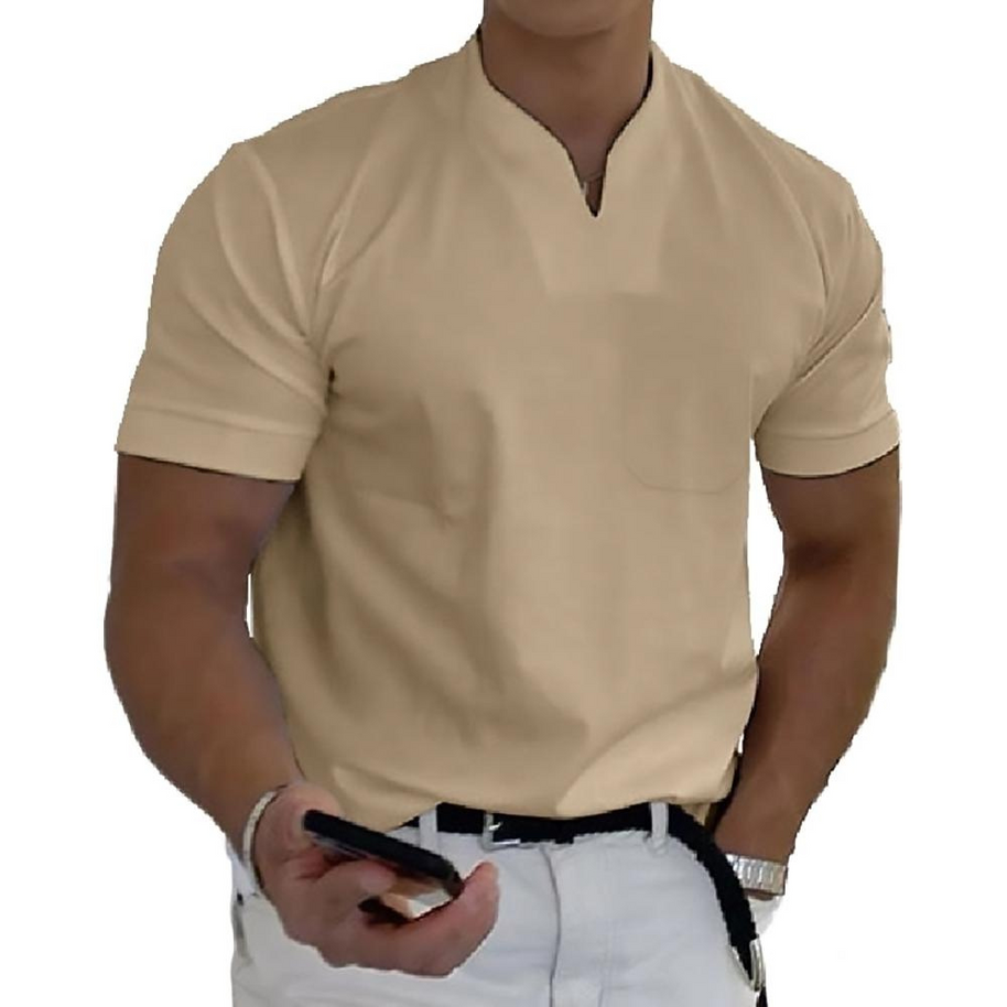 WW | T-shirt Weiß Herren V-ausschnitt