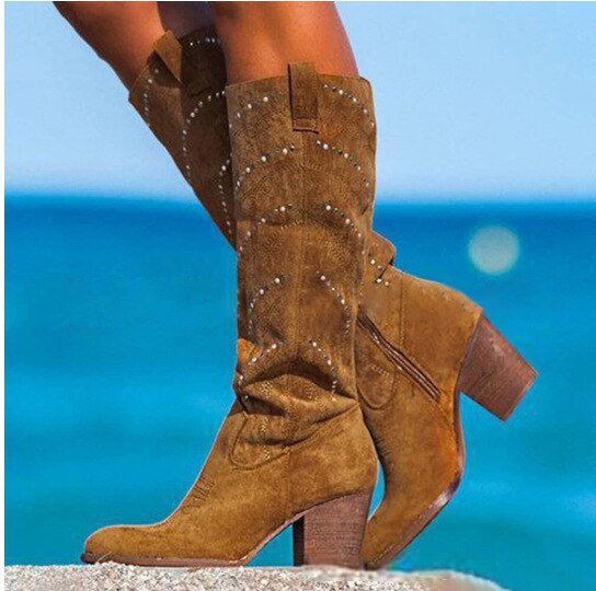 WW | Bequeme Wildlederstiefel für Damen