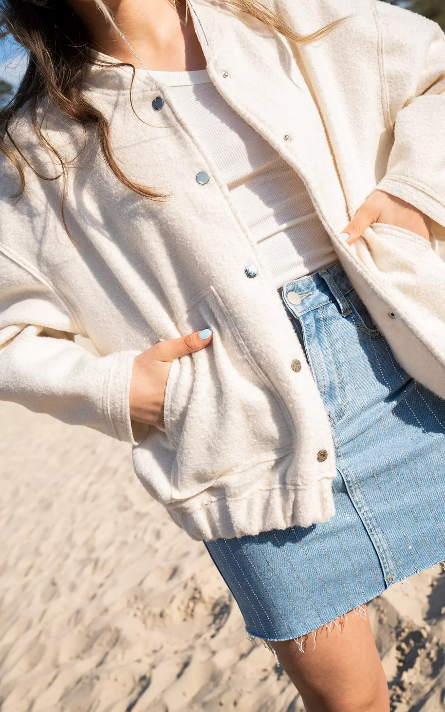 WW | Weit geschnittene Luxus-Bomberjacke für Damen Bestseller Herbstjacke 2023