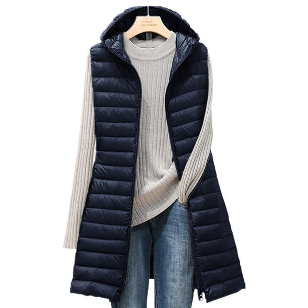 WW Langer Bodywarmer | Bequeme, elegante, länger gefütterte Jacke