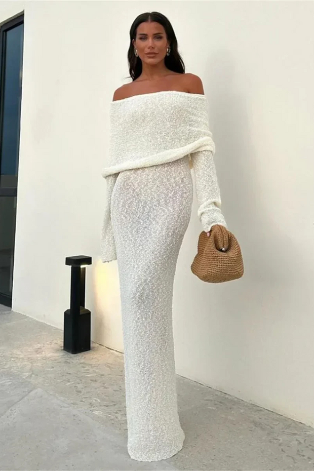 WW | Elegante Weiße Kleider Maxi