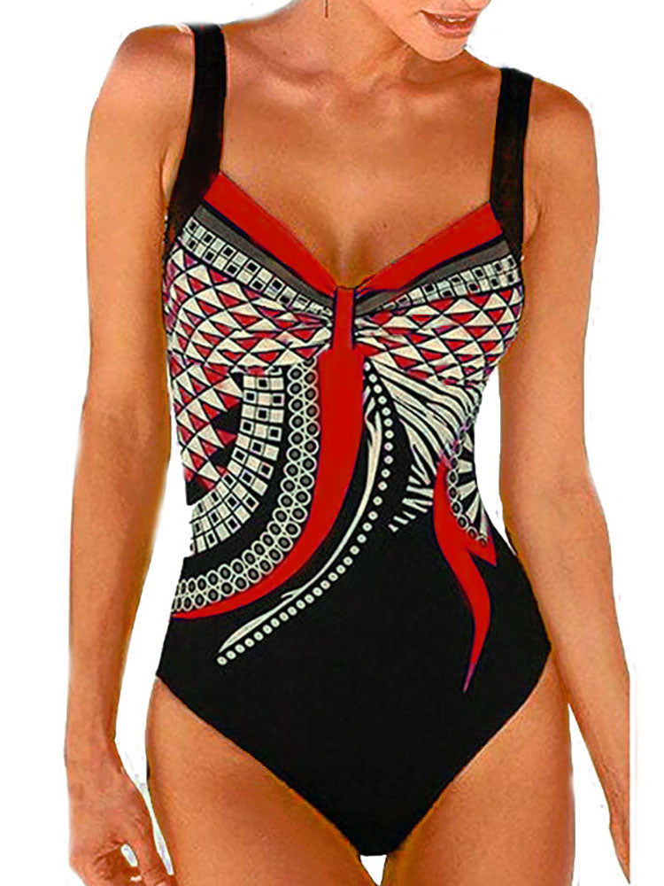 WW | Damen Kombinierter Badeanzug Push Up Sexiger Badeanzug