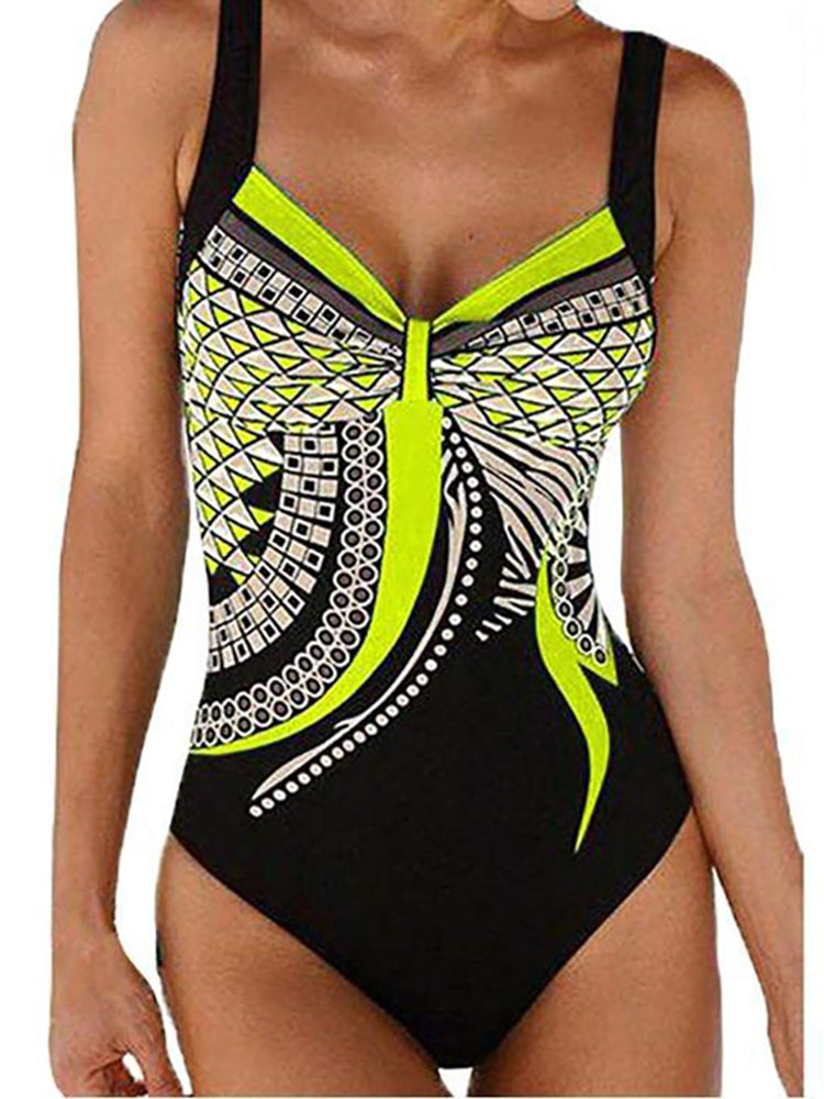 WW | Damen Kombinierter Badeanzug Push Up Sexiger Badeanzug
