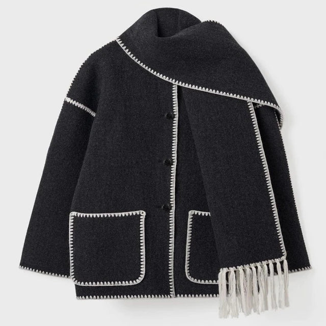 W&W - Statement-Jacke mit Halstuch