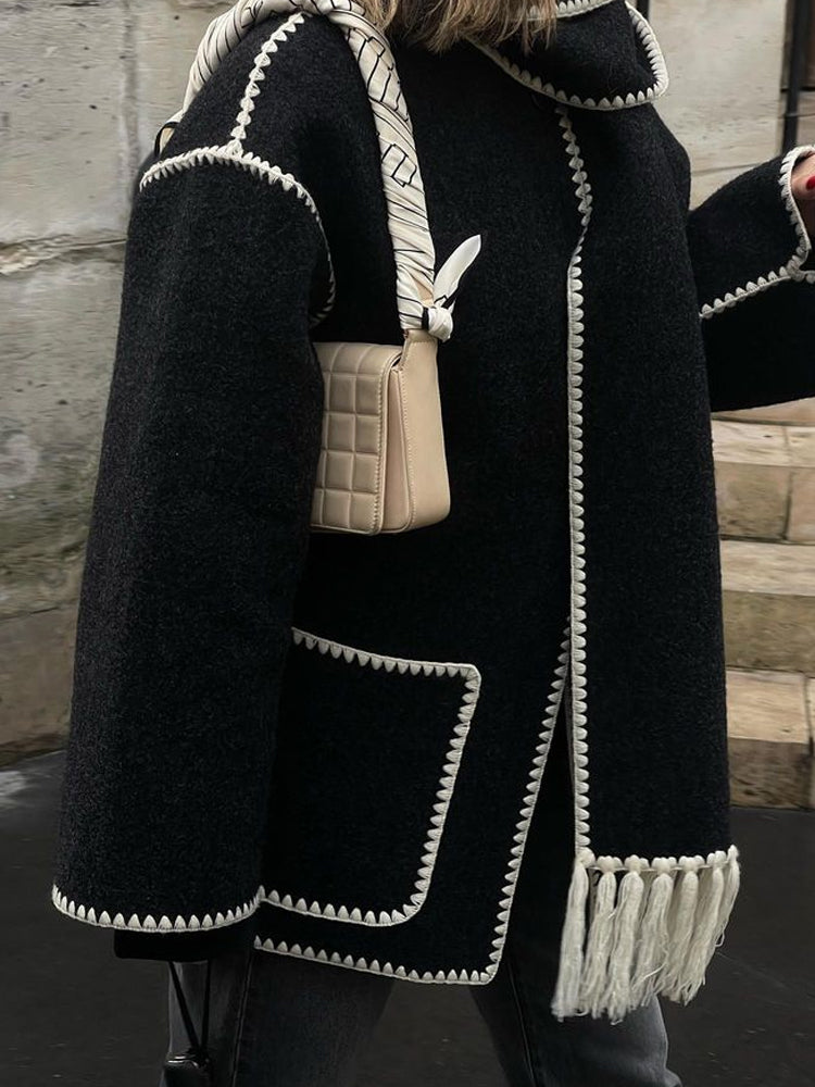 W&W - Statement-Jacke mit Halstuch