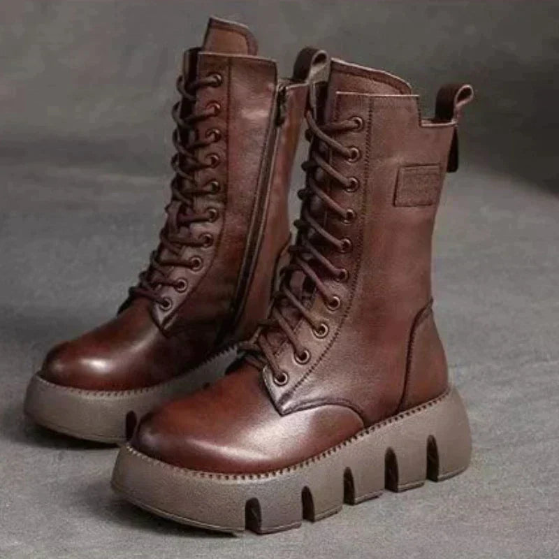 W&W – Stylische Stiefel mit hoher Sohle