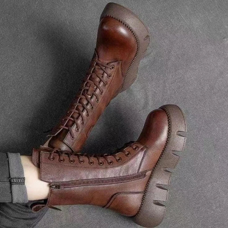 W&W – Stylische Stiefel mit hoher Sohle