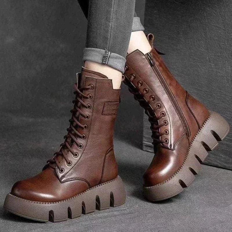 W&W – Stylische Stiefel mit hoher Sohle