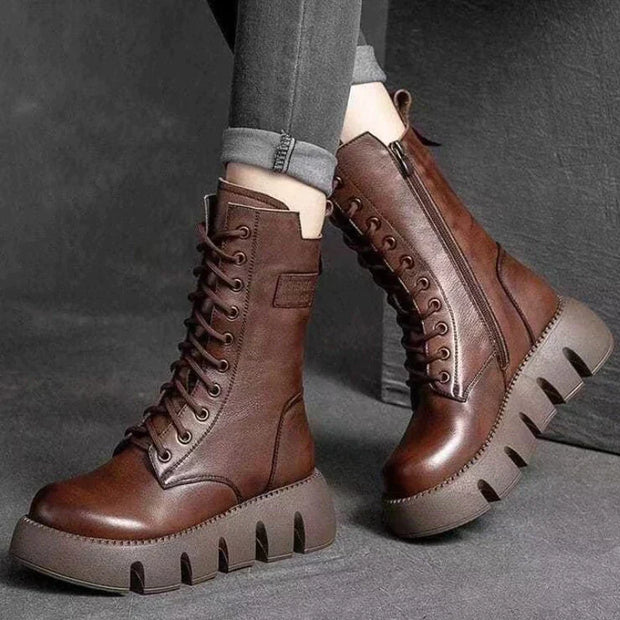 W&W – Stylische Stiefel mit hoher Sohle