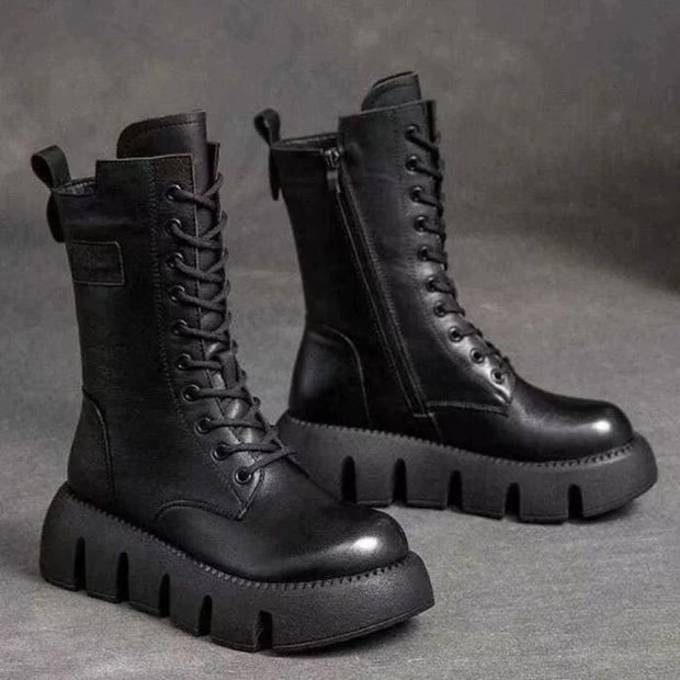 W&W – Stylische Stiefel mit hoher Sohle