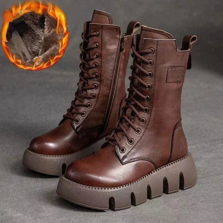 W&W – Stylische Stiefel mit hoher Sohle