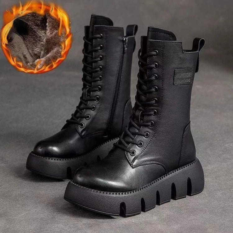 W&W – Stylische Stiefel mit hoher Sohle