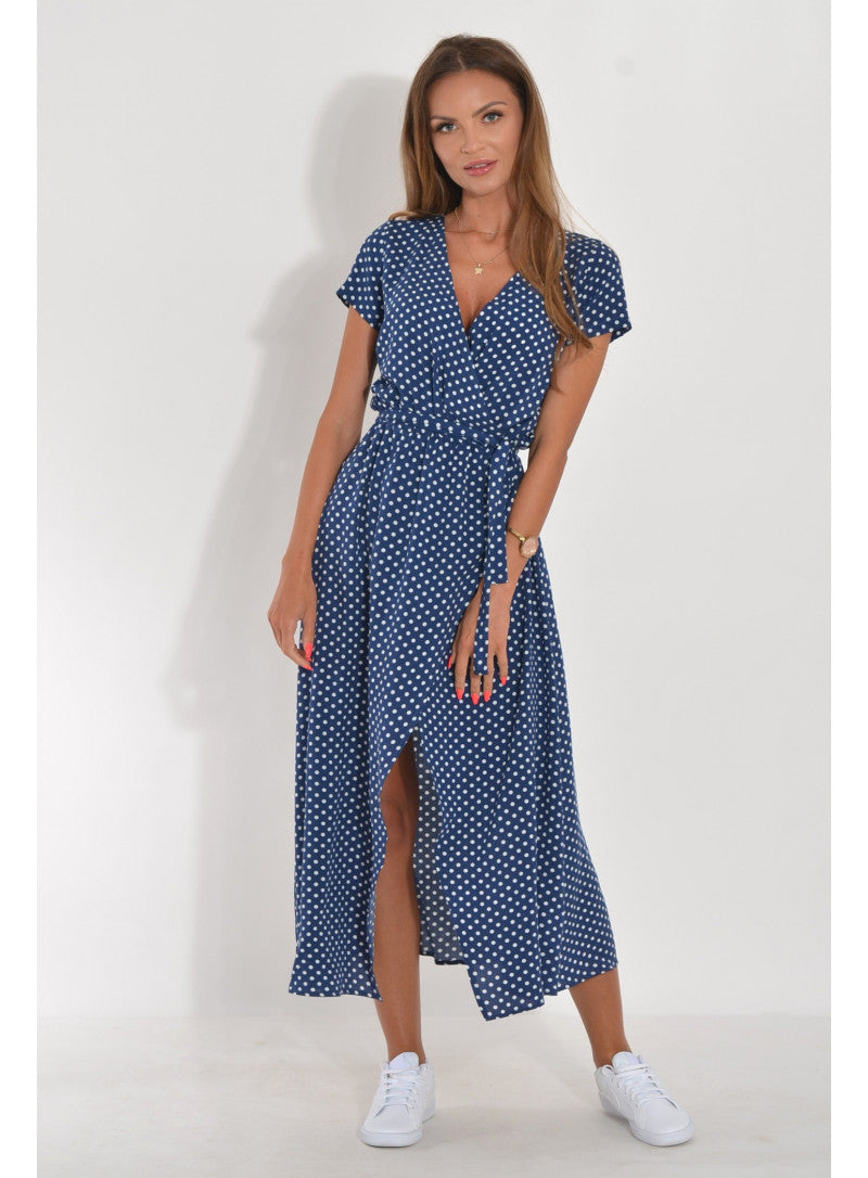 Rot blau sommerkleid