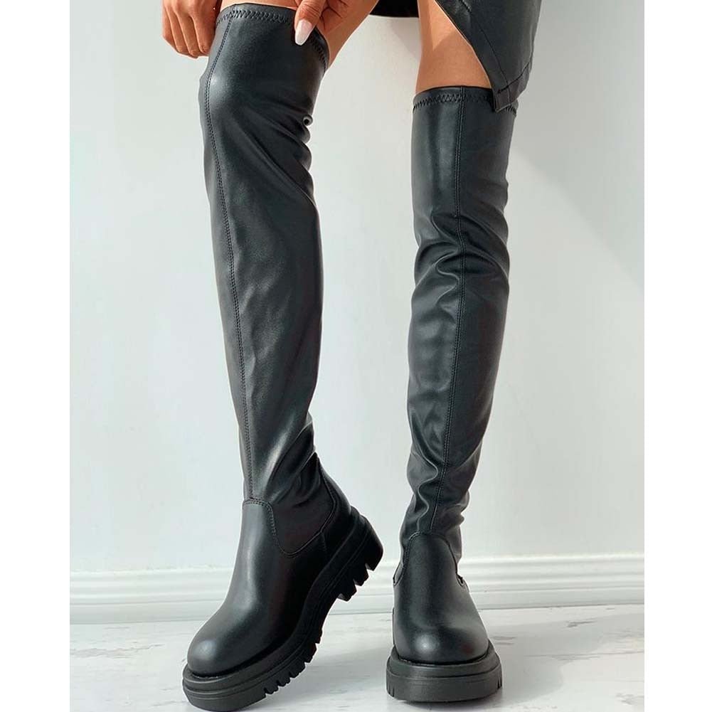 Serdia - Overknee-Lederstiefel für Frauen - FashionWOLF