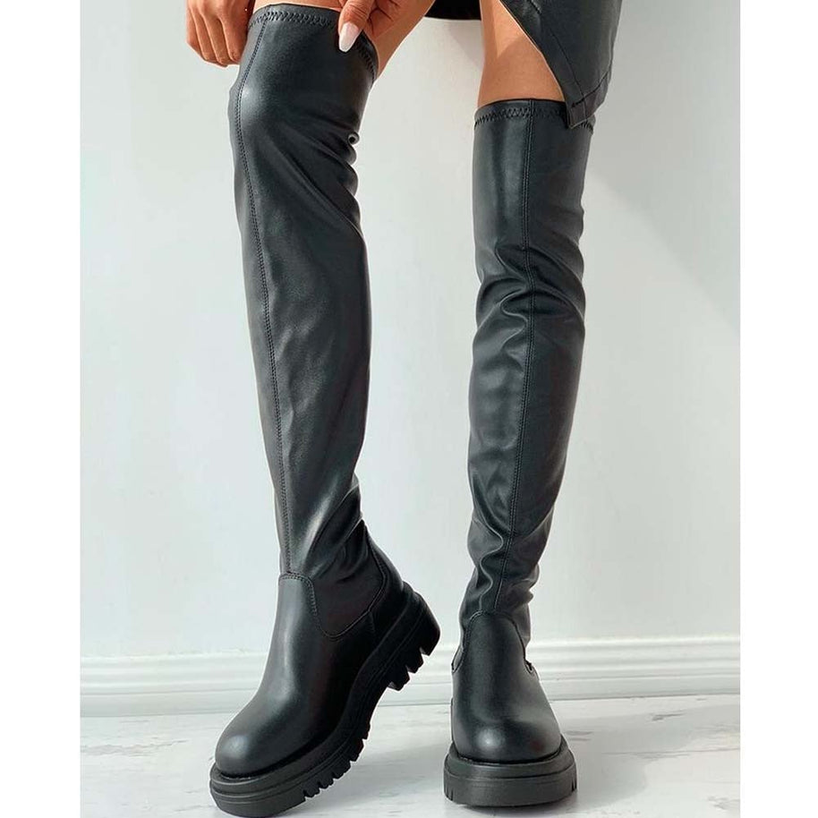 Serdia - Overknee-Lederstiefel für Frauen - FashionWOLF