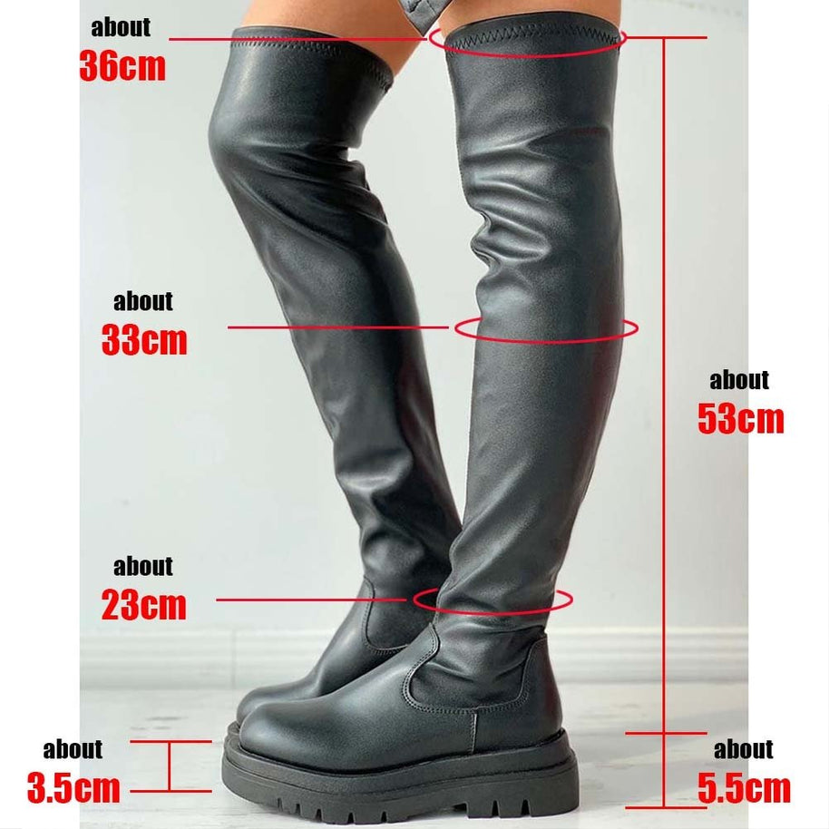 Serdia - Overknee-Lederstiefel für Frauen - FashionWOLF