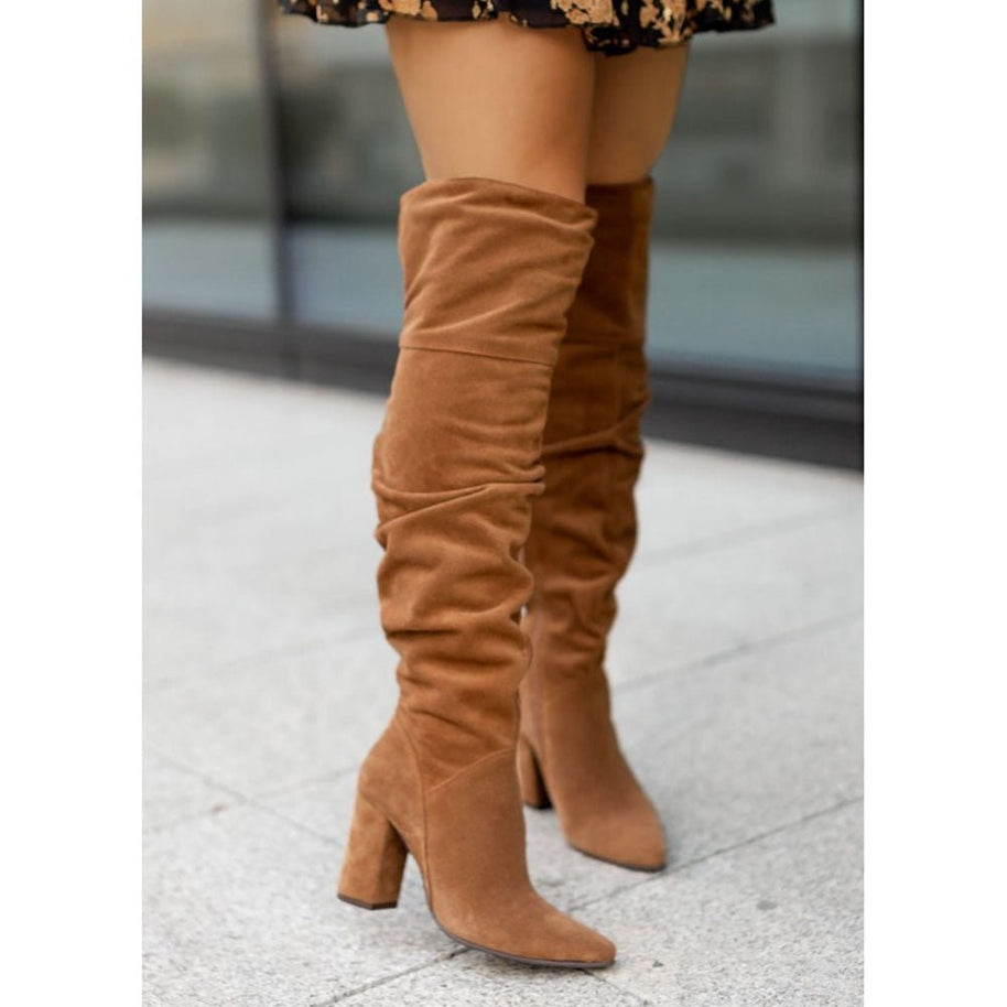 Somala - Overknee-Schlupfstiefel für Frauen - FashionWOLF