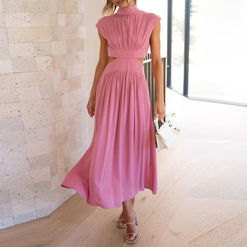 W&W Mode - Midi-Kleid mit Cut-Outs und Plissee