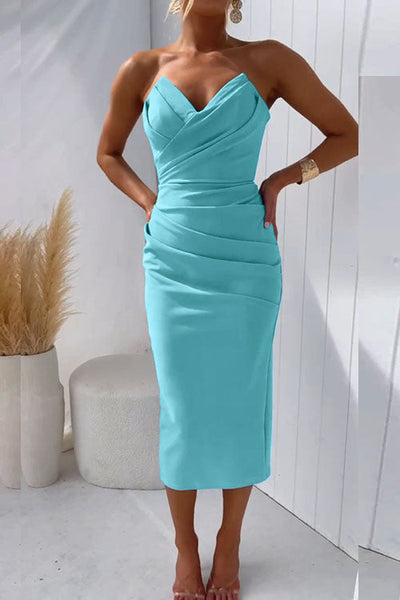 WW | Leroy Strapless Midi Abendkleid