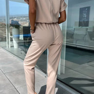 WW | Eleganter Keyhole Jumpsuit Mit Gürtel Für Damen