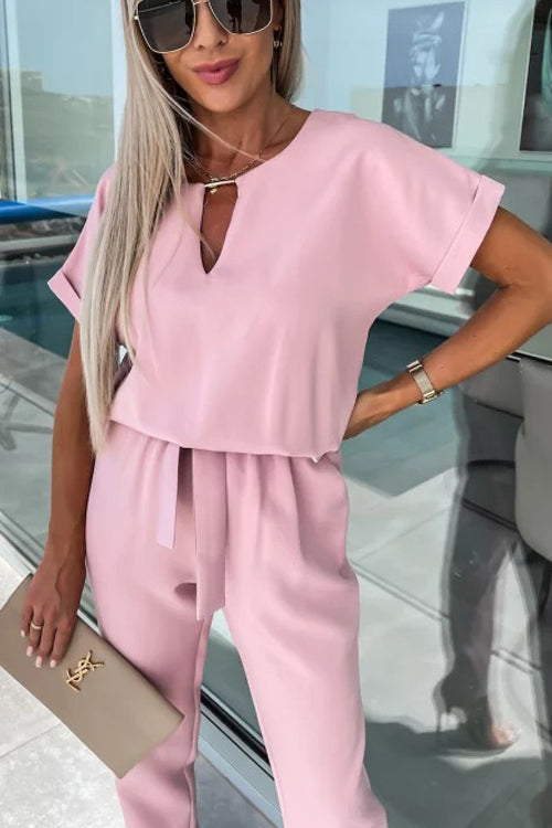 WW | Eleganter Keyhole Jumpsuit Mit Gürtel Für Damen