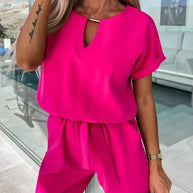 WW | Eleganter Keyhole Jumpsuit Mit Gürtel Für Damen