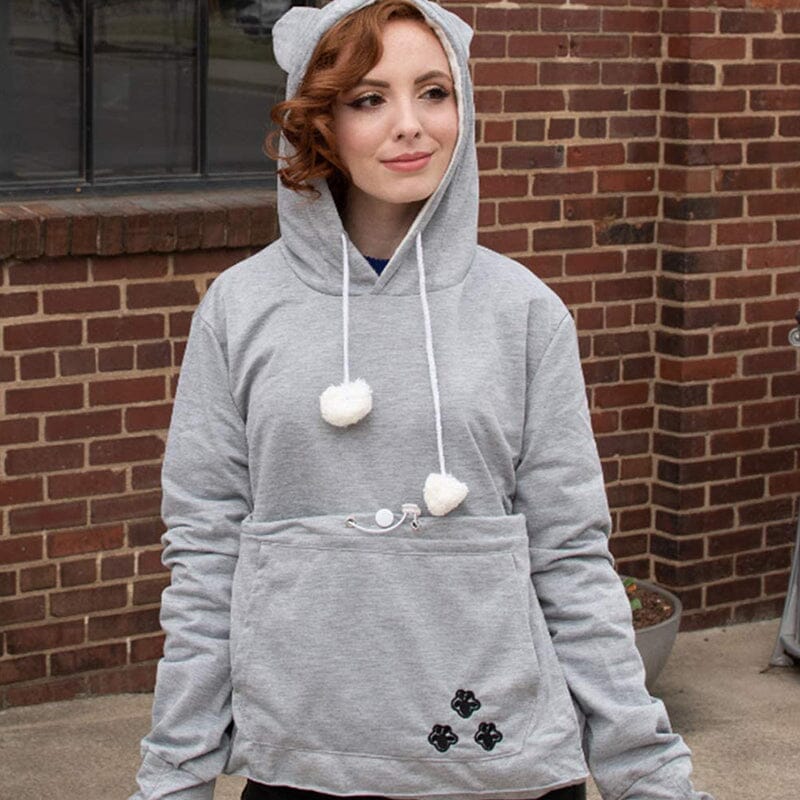 Einfarbiger Kapuzenpulli für Haustiere