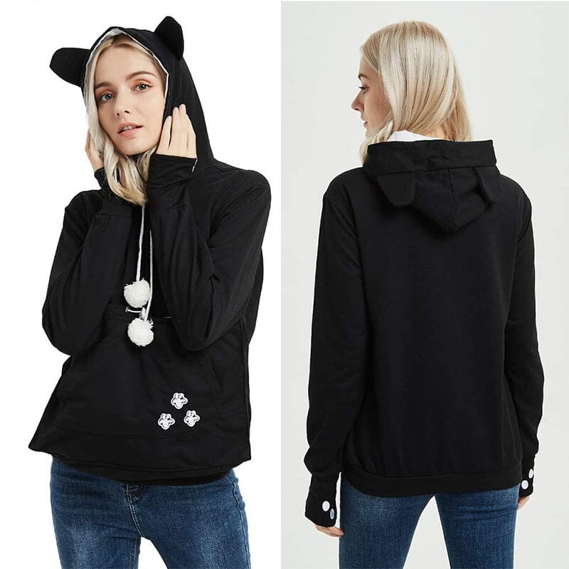 Einfarbiger Kapuzenpulli für Haustiere