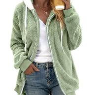 Jacke mit Kapuze und Reißverschluss