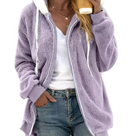 WW | Damen Fleece Hoodie Mit Reißverschluss