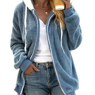 Jacke mit Kapuze und Reißverschluss