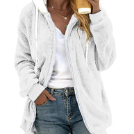Jacke mit Kapuze und Reißverschluss